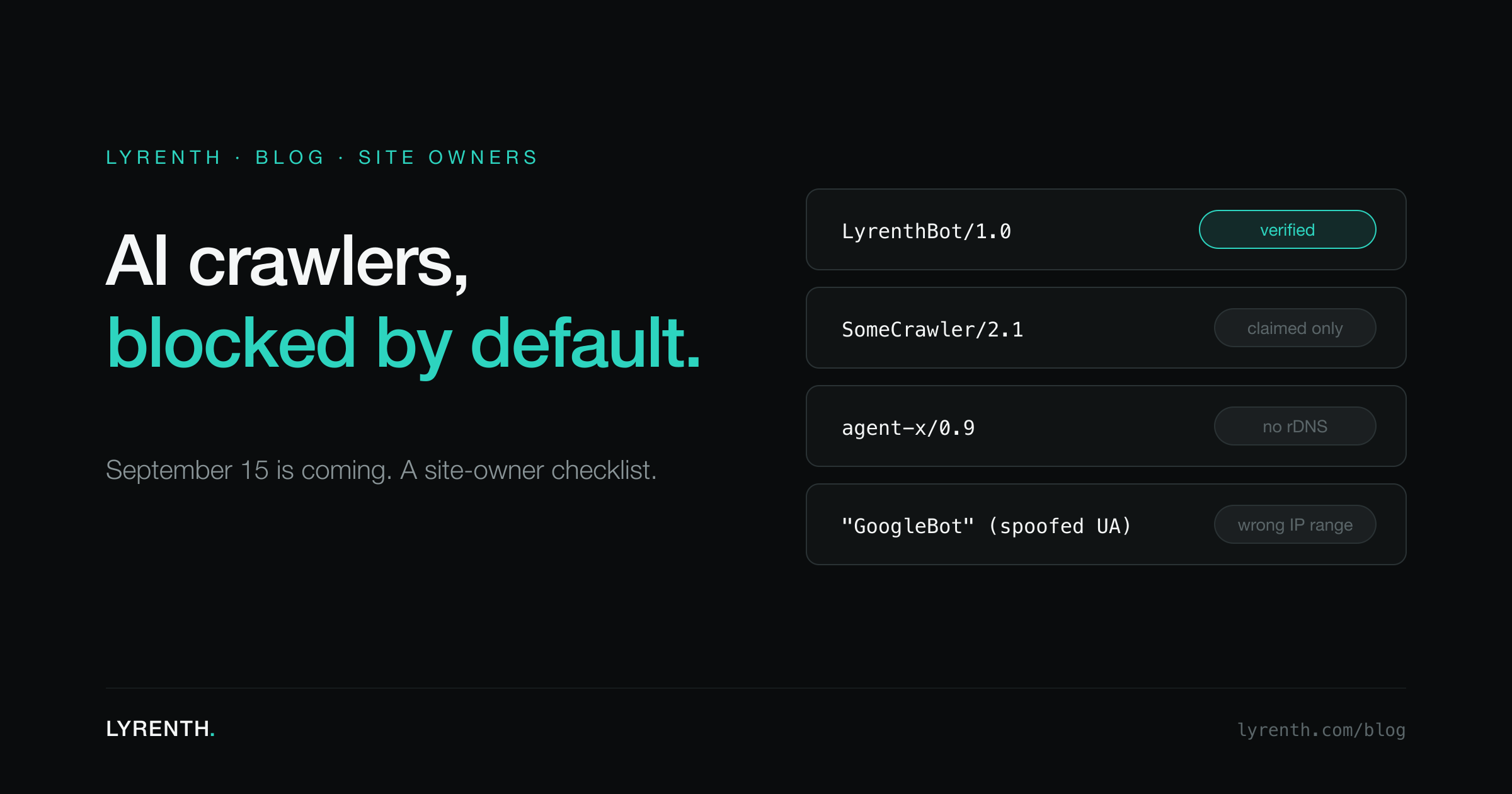 Cloudflare will block AI crawlers by default on September 15: what site owners should actually do