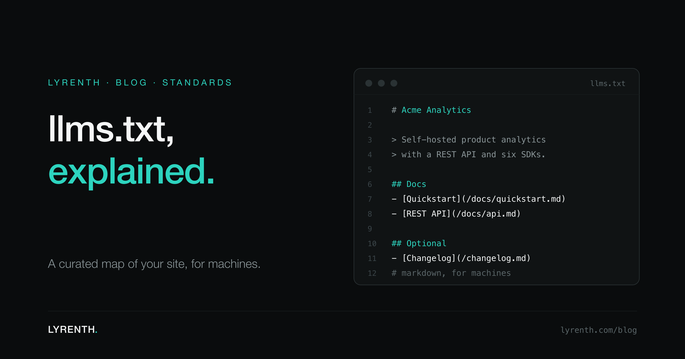 llms.txt, explained for developers