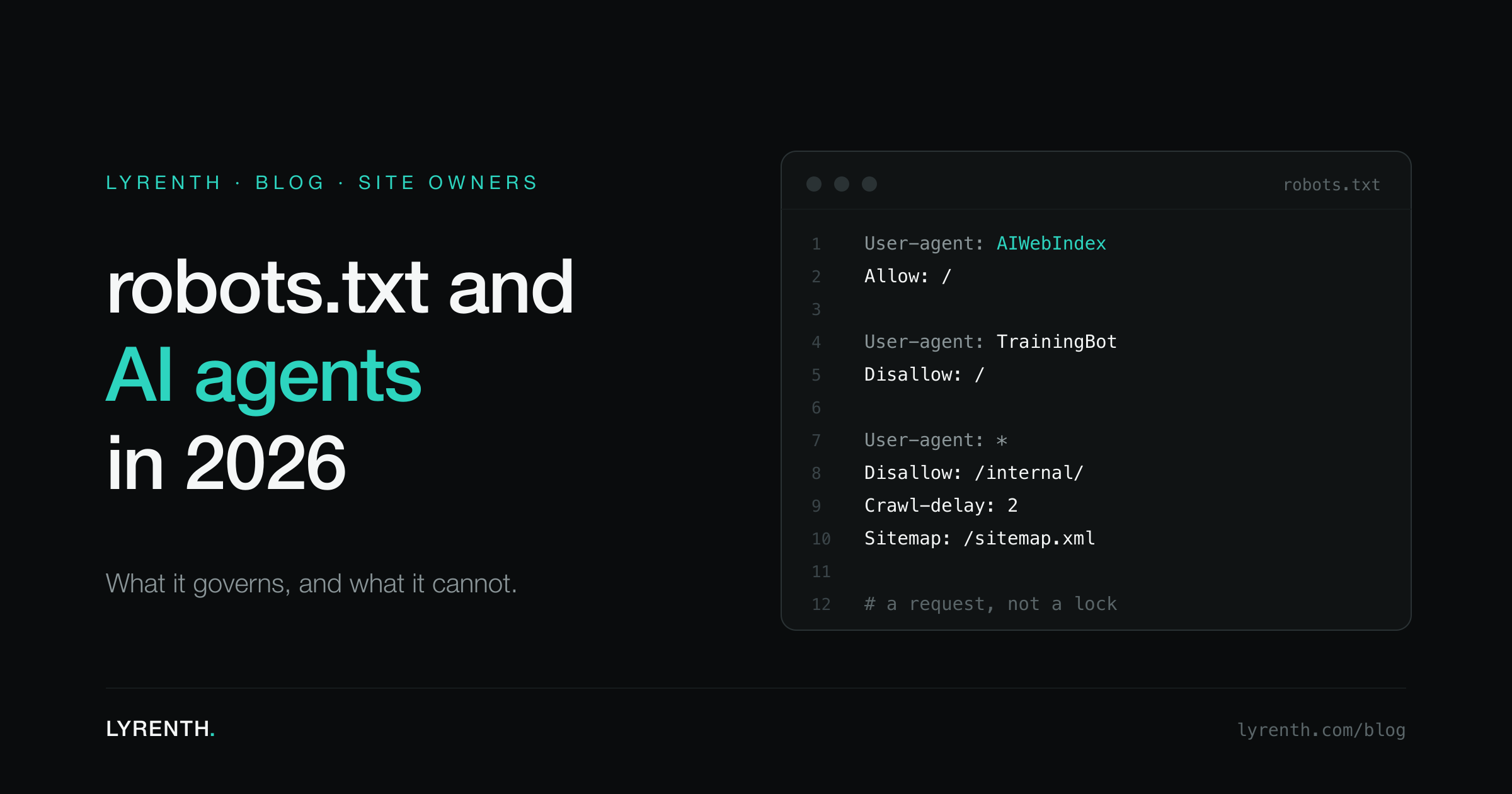 How robots.txt applies to AI agents in 2026