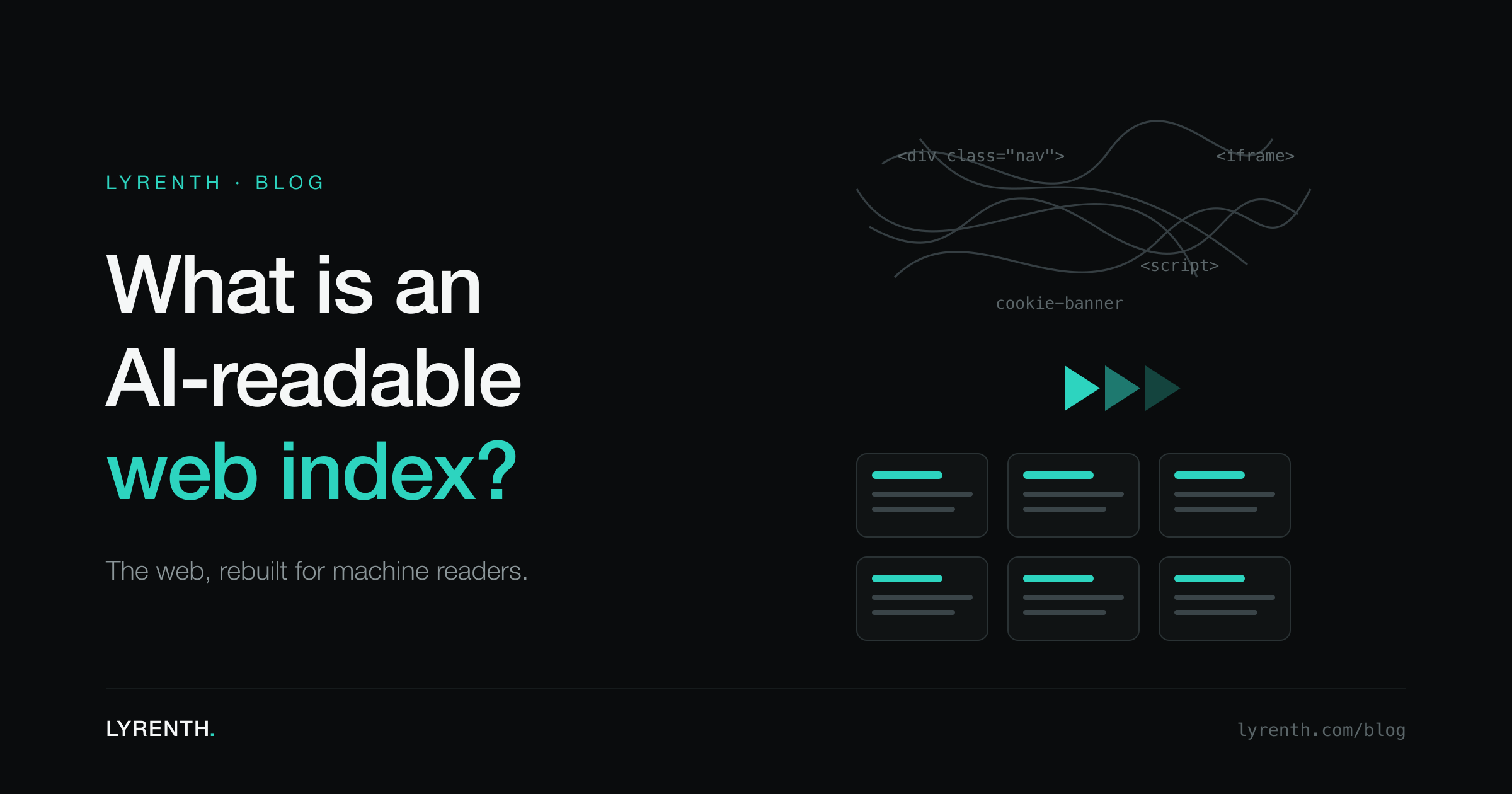 What is an AI-readable web index?